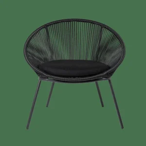 CASA PAPAYO Silla Lounge Negro> Sillas Lounge