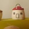 CASA PAULUS Cesta De Almacenaje Con Tapa Rojo, Natural> Cestas De Almacenaje | Otoño