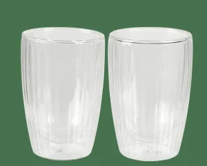 CASA PAUSA Vaso De Doble Pared Juego De 2 35 CL Transparente> Vasos Para Café | Vasos Para Té