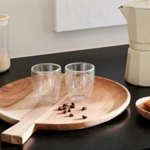 CASA PAUSA Vaso De Doble Pared Juego De 2 12,5 CL Transparente> Vasos Para Café | Vasos Para Té