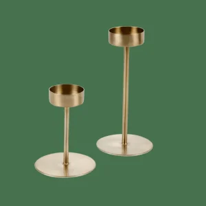 CASA PHANTOM Soporte Para Vela Pequeña Oro Claro> Soprortes Para Velitas