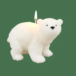 CASA POLA Vela Oso Polar Blanco> Velas