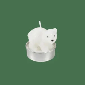 CASA POLA Velas Peq Oso Polar Juego De 6 Blanco> Soprortes Para Velitas
