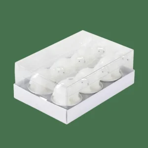 CASA POLA Velas Peq Oso Polar Juego De 6 Blanco> Soprortes Para Velitas
