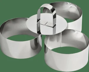 CASA PROLINE Moldes Para Emplatar Juego De 3 Plateado> Instrumentos De Cocina