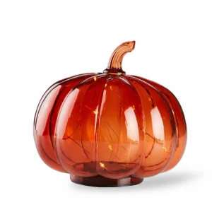 CASA PUMPKIN Led Portavelas Terracota> Soprortes Para Velitas | Halloween