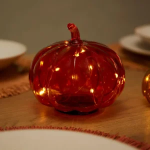 CASA PUMPKIN Led Portavelas Terracota> Soprortes Para Velitas | Halloween