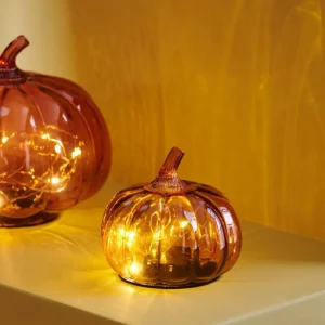 CASA PUMPKIN Led Portavelas Terracota> Soprortes Para Velitas | Halloween