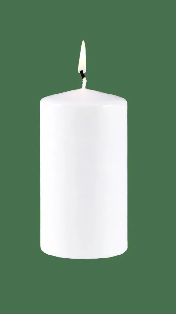 CASA PURE Vela Cilíndrica Blanco> Velas