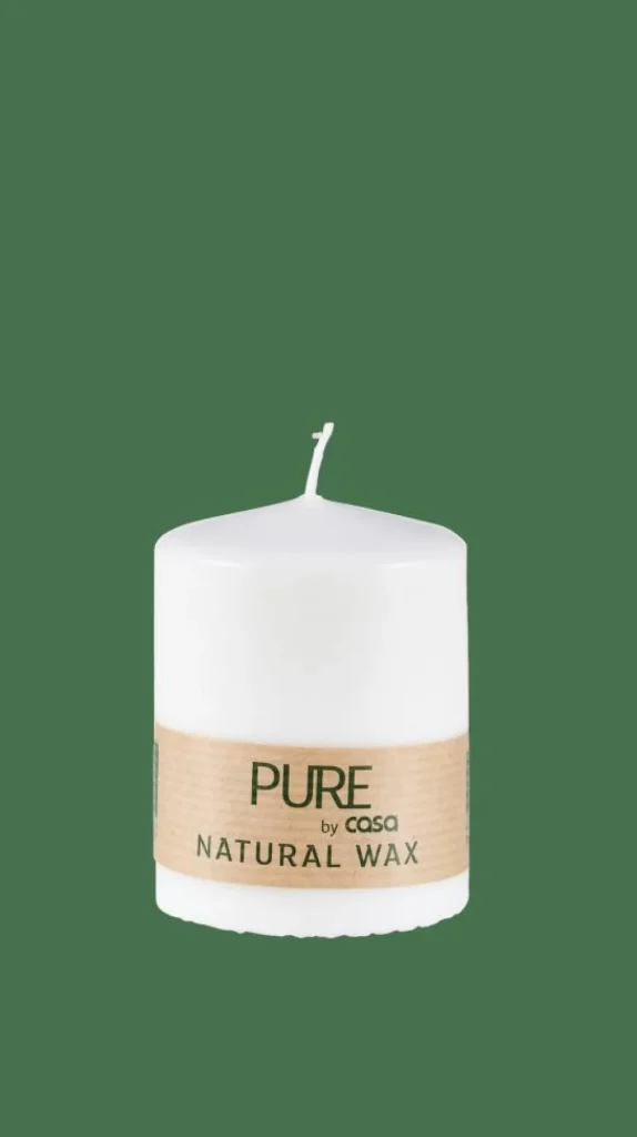 CASA PURE Vela Cilíndrica Blanco> Velas