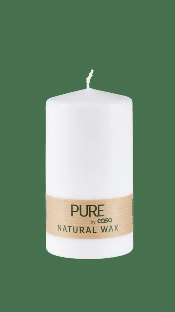 CASA PURE Vela Cilíndrica Blanco> Velas