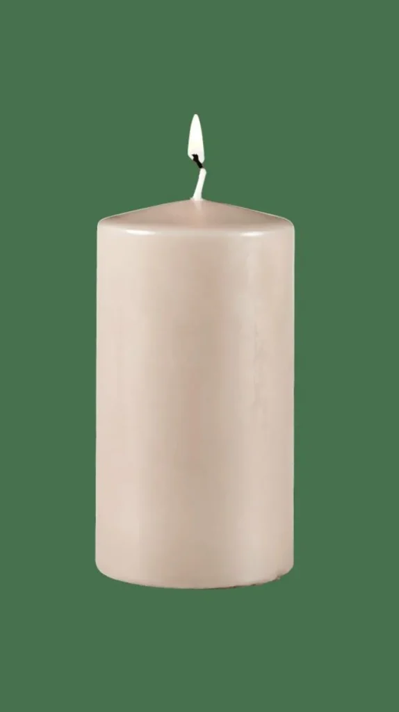 CASA PURE Vela Cilíndrica Gris> Velas