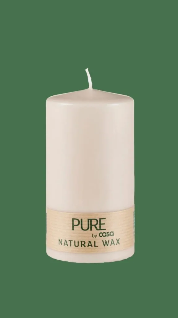 CASA PURE Vela Cilíndrica Marrón Claro> Velas