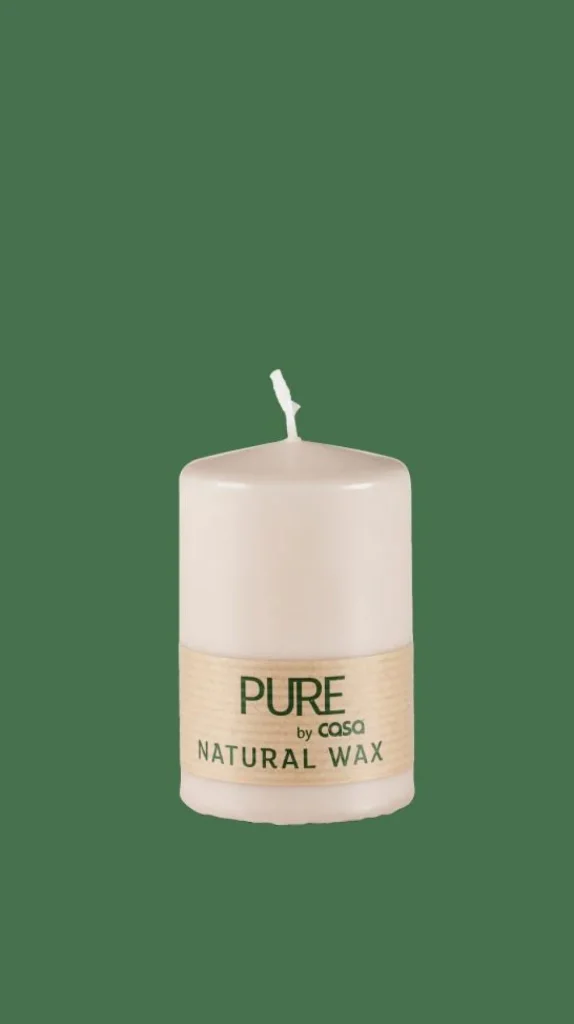 CASA PURE Vela Cilíndrica Marrón Claro> Velas
