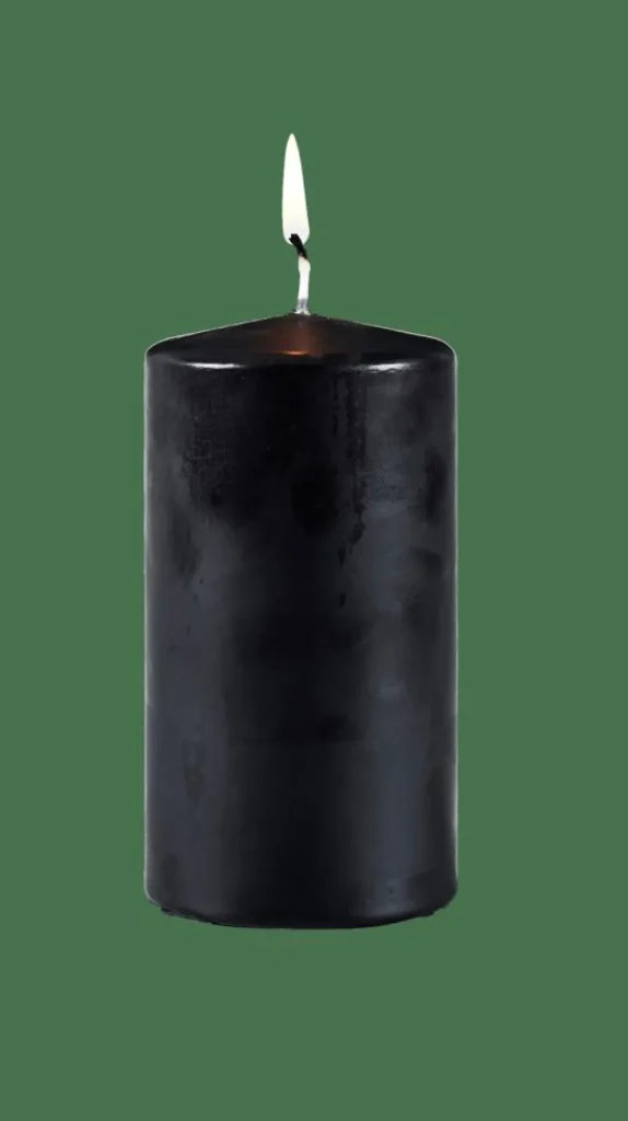 CASA PURE Vela Cilíndrica Negro> Velas