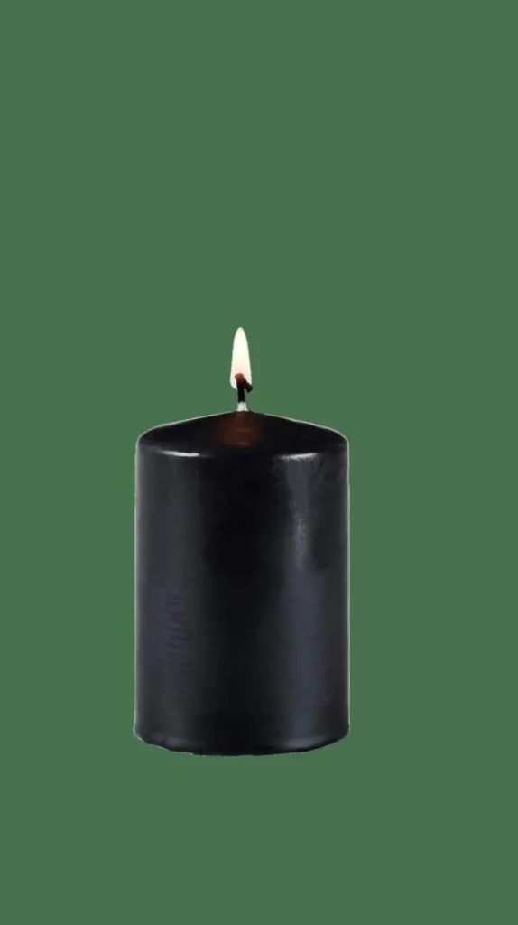 CASA PURE Vela Cilíndrica Negro> Velas