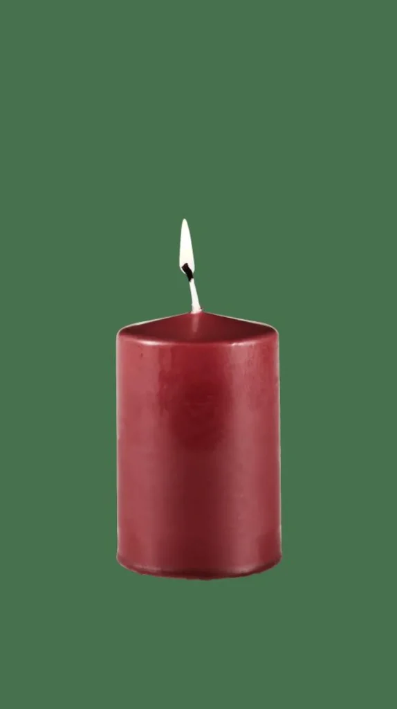 CASA PURE Vela Cilíndrica Rojo Oscuro> Velas