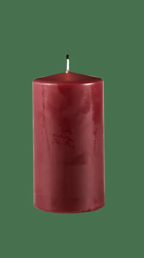 CASA PURE Vela Cilíndrica Rojo Oscuro> Velas