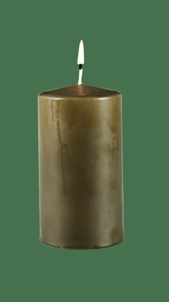 CASA PURE Vela Cilíndrica Verde> Velas