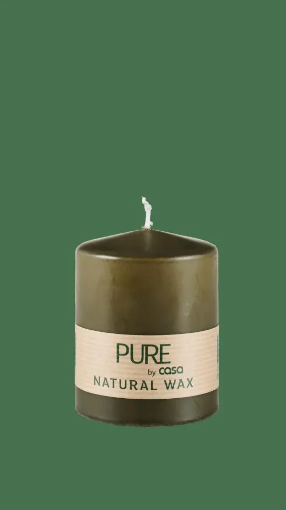 CASA PURE Vela Cilíndrica Verde> Velas