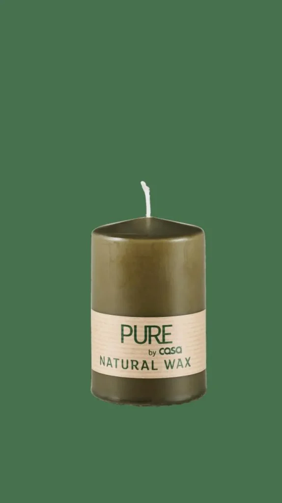 CASA PURE Vela Cilíndrica Verde> Velas