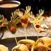 CASA REINDEER Palillos Apero Juego De 10 Dorado> Accesorios Coctéles