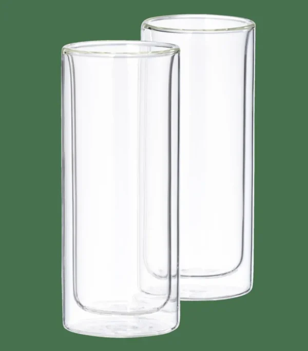 CASA RELAX Vasos De Doble Pared Juego De 2 30 C Transparente> Vasos Para Café | Vasos Para Té
