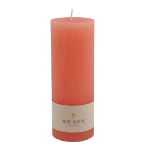 CASA RUSTIC Vela Estriada Naranja> Velas