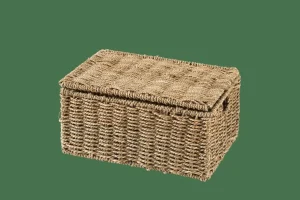 CASA SEAGRASS Caja De Almacenaje M Con Tapa Natural> Cestas De Almacenaje