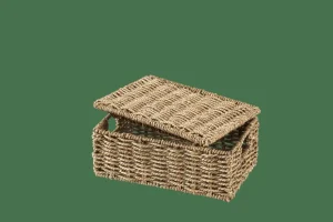 CASA SEAGRASS Cesta Almacenaje S Con Tapa Natural> Cestas De Almacenaje