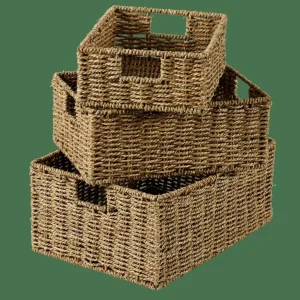 CASA SEAGRASS Cesta Con Asas Natural> Cestas De Cajonera