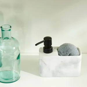 CASA SHADOW Dispensador De Jabón Con Esponja Negro, Blanco> Fregar
