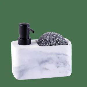 CASA SHADOW Dispensador De Jabón Con Esponja Negro, Blanco> Fregar
