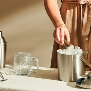 CASA SHAKE & STIR Cubitera Con Pinzas 1,3L Acero Inoxidable> Accesorios Coctéles