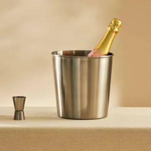 CASA SHAKE & STIR Enfriador De Cava Plateado, Acero Inoxidable> Enfriadores Vino