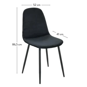 CASA SILKE Silla De Comedor Negro> Sillas De Comedor