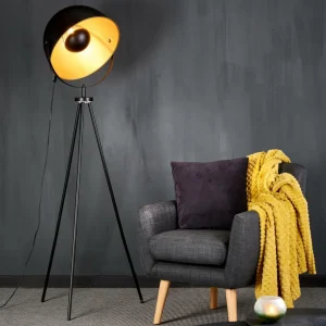 CASA SOLEIL Lámpara De Pie Negro> Lámparas De Pie
