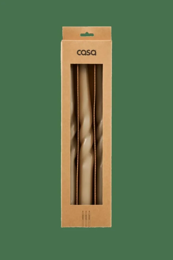 CASA SPIRAL Vela Taupe> Velas