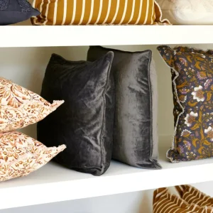 CASA SUAVE Funda Para Cojín Gris Oscuro> Fundas De Cojín