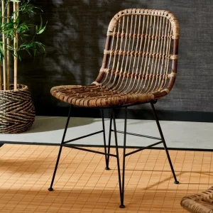 CASA SUMATRA Silla De Comedor Negro, Marrón> Sillas De Comedor