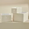 CASA TEDDY Cesta Plegable Blanco Apagado> Cajas De Almacenamiento