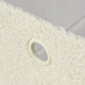 CASA TEDDY Cesta Plegable Blanco Apagado> Cajas De Almacenamiento