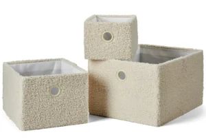 CASA TEDDY Cesta Plegable Blanco Apagado> Cajas De Almacenamiento