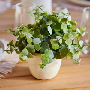 CASA TERRA Planta En Maceta Blanco, Verde> Plantas Artificiales