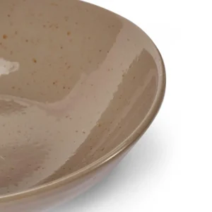 CASA TERRA Plato Hondo Taupe> Platos