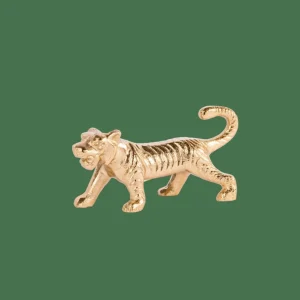 CASA TIGER Tigre Decorativa Dorado> Figuras Decorativas