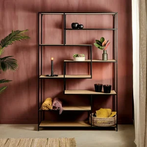 CASA TRAPP Estantería De Pared Negro> Estanterías