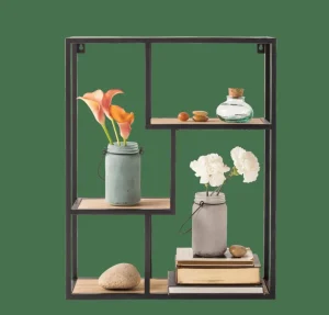 CASA TRAPP Estantería Para Colgar Negro> Estanterías