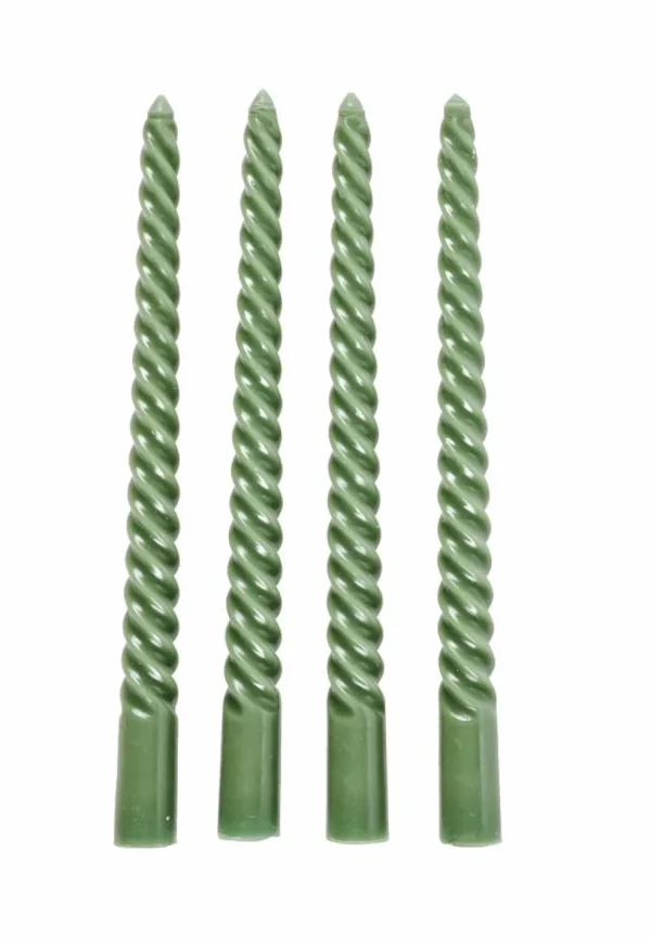 CASA TWIST Velas Retorcidas Juego De 4 Naranja> Velas