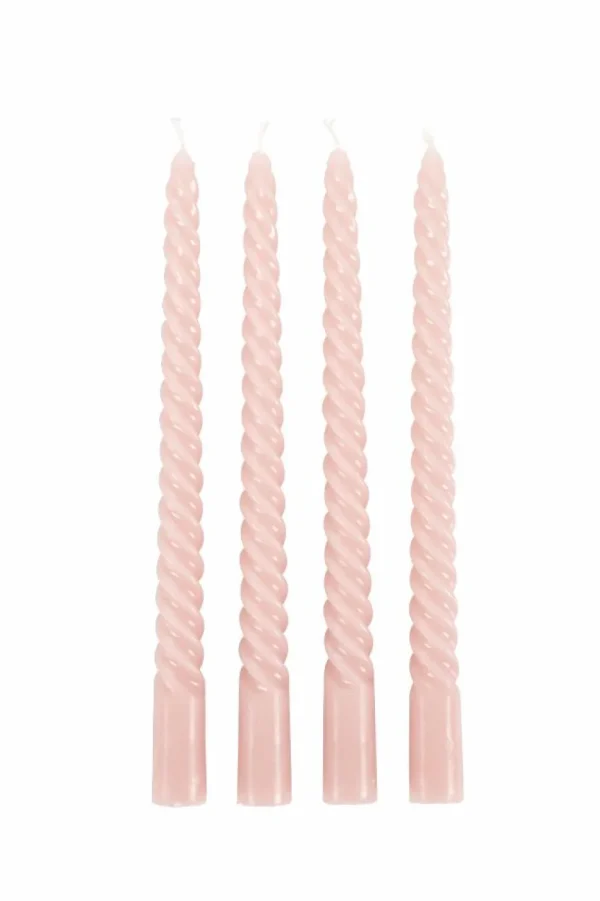 CASA TWIST Velas Retorcidas Juego De 4 Naranja> Velas